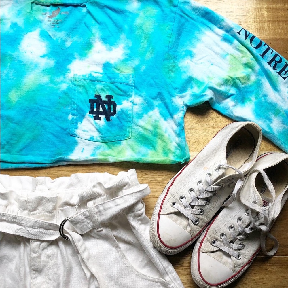 Hand Dyed & Cut Notre Dame Top